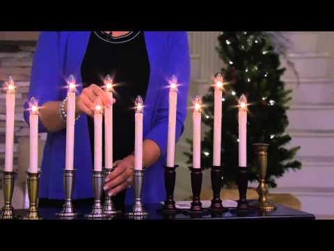 Ship 7/20 Set of 4 Window Candles with Timer by Valerie with Rick Domeier