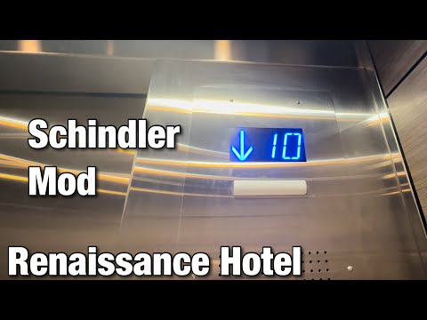 Modded Schindler ￼Haughton Traction Elevators at Renaissance Hotel in Toledo, OH
