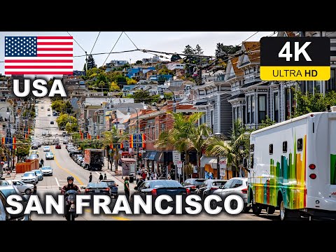 【4K】SAN FRANCISCO Walking Tour / 🇺🇸 USA