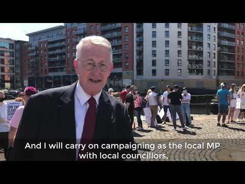 Hilary at the Leeds Cladding Protest - 17th July 2021