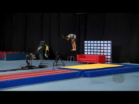 HUTCHINSON Kiara (AUS) W - 2022 Trampoline Worlds, Sofia (BUL) - Q Tumbling Exercise 1