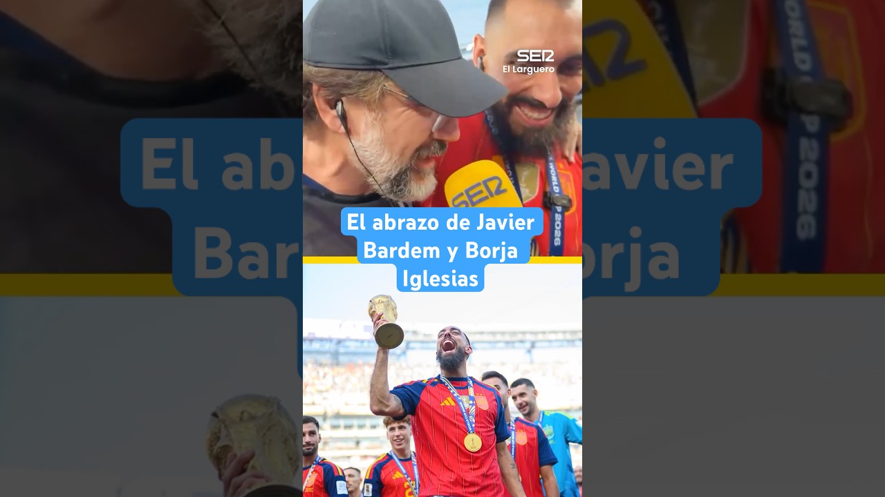 El abrazo de Javier Bardem y Borja Iglesias tras la victoria | shorts