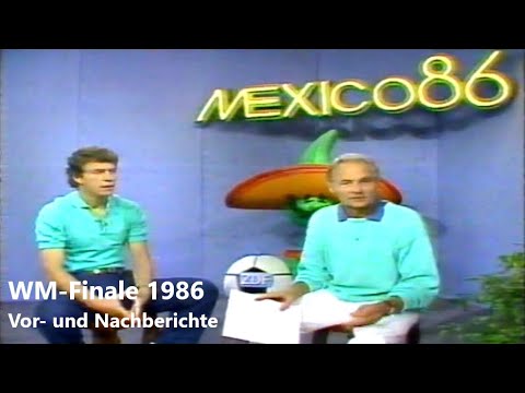 ZDF 29.06.1986 - WM 1986 - ZDF WM-Studio Mexico - Vor- und Nachberichte zum WM-Endspiel Arg v. Ger