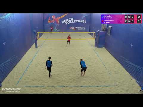 08:10 M.Kyselov / V.Antoniuk - I.Romanenko / S.Borets 20.01.2023 |Winners Beach Volleyball