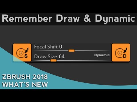 016 ZBrush 2018 Remember Draw And Dynamic