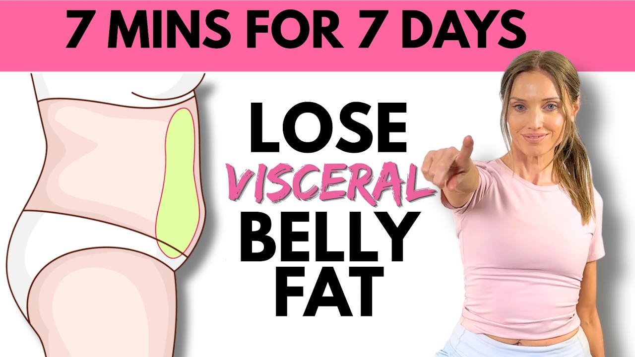 🔥 7 Day Belly Fat Challenge | 7 Minute Workout to Reduce Visceral Fat 🔥