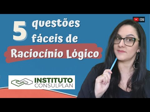 5 easy Logical Mathematical Reasoning questions from CONSULPLAN - Somatize - Professor Edna Mendes