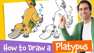 How to Draw a Platypus - Kids Drawing Lesson! (Easy)