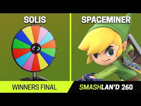 SmashLAN'd 260 Winners Final - Solis (Character Wheel) vs SpaceMiner (Toon Link) - SSBU Tournament