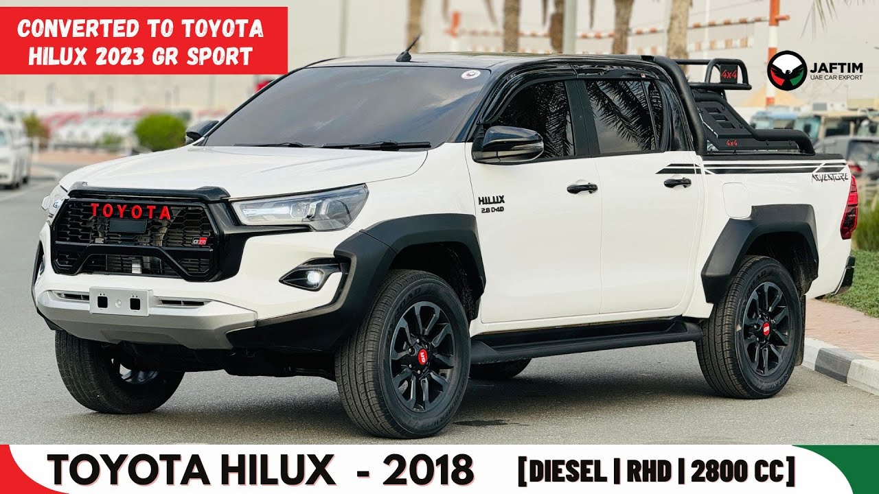 Toyota Hilux CONVERTED TO LATEST 2023 GR SPORTS | RHD | ELECTRIC SEATS | SPORTS BAR | BLACK ALLOY RIMS video