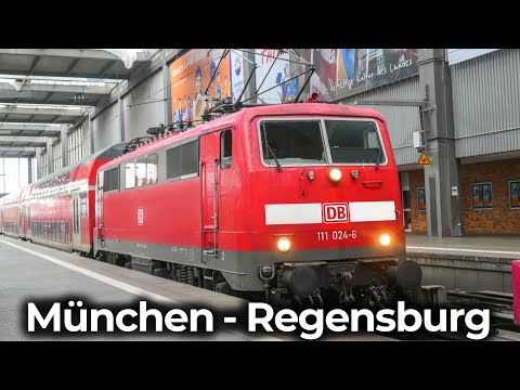 Expressverkehr Ostbayern | 4K Führerstandsmitfahrt: München - Regensburg  | DB Regio - BR 111 | RE 2