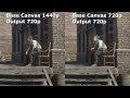OBS Base (Canvas) & Output (Scaled) Resolution Comparison 1440p & 720p