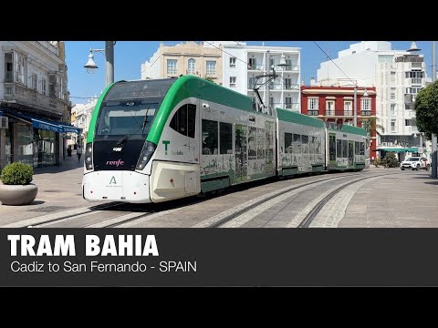 T-1 Trambahía: Cádiz to San Fernando Trams - Spain 🇪🇸
