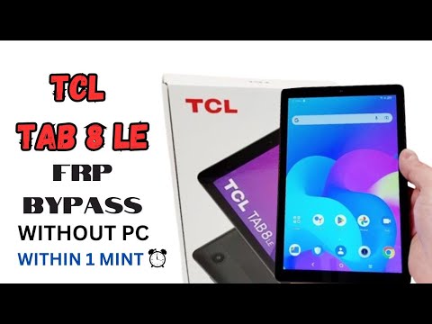 TCL Tab 8 LE Frp bypass | Without pc within 1 mint || All TCL Tab Andriod 13,14 Frp bypass