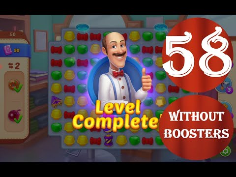 Homescapes Level 58 - [15 moves] [2022] [HD] solution of Level 58 Homescapes[No Boosters]