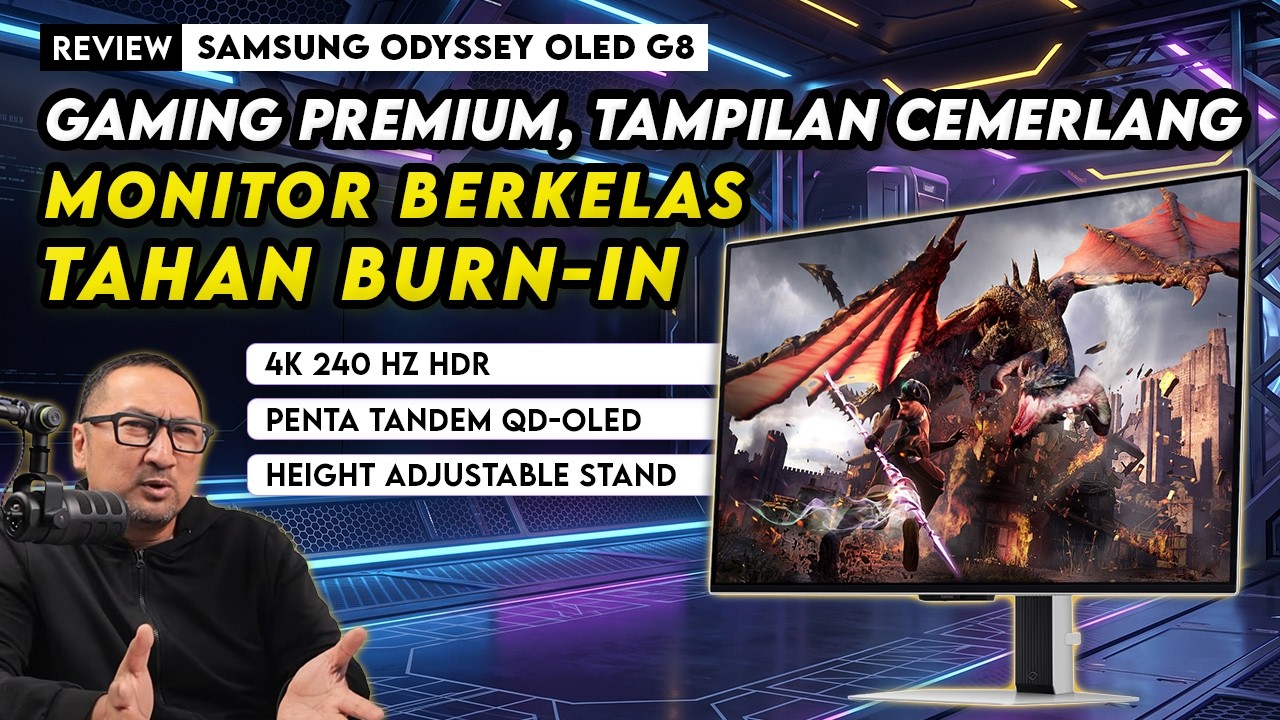 Spek Premium, Tahan Burn-In, Fitur Lengkap dan Mewah - Samsung Odyssey OLED G8 (G80SH)
