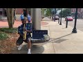 Jacksonville street musician plays 'When the Saints go marching in'