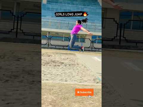BEST LONG JUMP TECHNIQUE GIRLS 🔥😱 #shorts #longjump #youtubeshorts #viralshorts