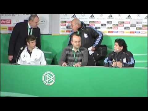 Diego Maradona thought Thomas Muller is a Ballboy