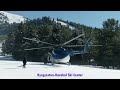 The big storm created by the helicopter! - The largest ski resort in Kyrgyzstan