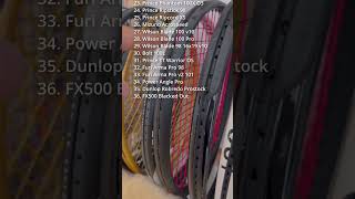 My racquet collection of over 90 racquets... which would you steal?