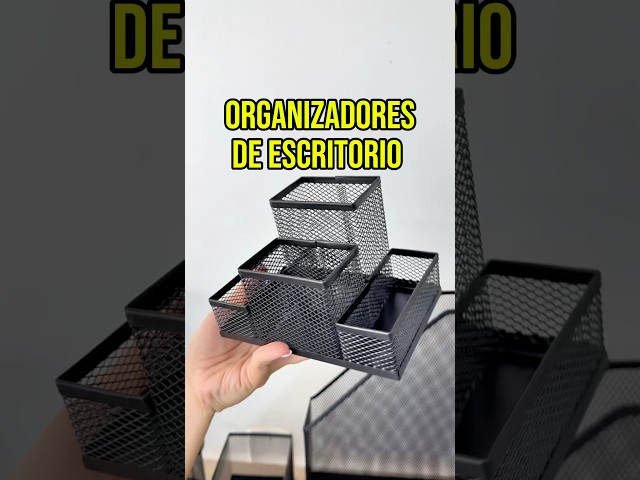 Vídeo relacionado con Marbrasse Organizador de Escritorio de Malla,Organizador de Papelería,Soporte Multifuncional para Bolígrafos, Almacenamiento de Escritorio y Cajón para Oficina Casa(Rosa)