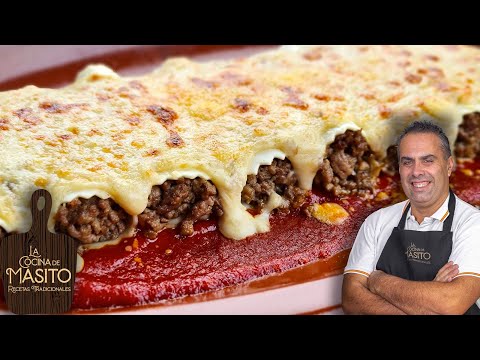 Meat cannelloni, you'll be amazed by its flavor. Here's a trick to make them roll up perfectly.