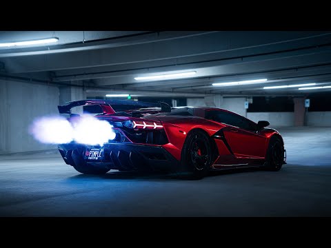 LOUDEST Flame Spitting Aventador SVJ Midnight Run | 4K