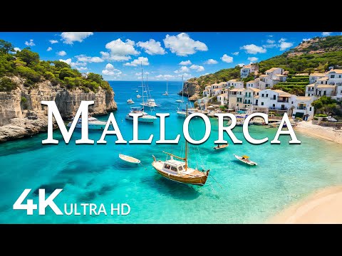 FLYING OVER MALLORCA (4K UHD) – Soothing Music Along With Beautiful Nature Video - 4K Video UHD #3