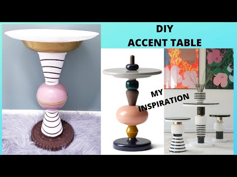 DIY CONCRETE ACCENT TABLE || HOW TO MAKE AN END TABLE...
