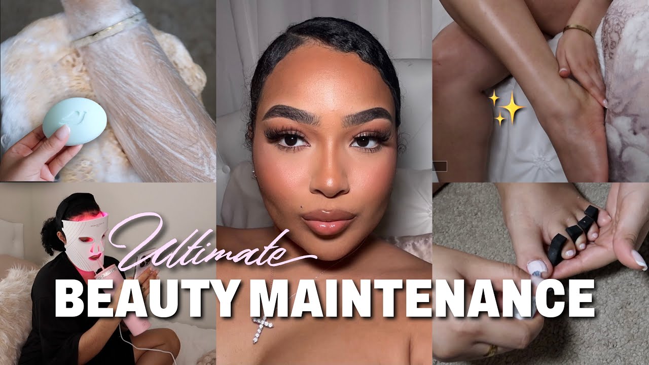 ULTIMATE BEAUTY MAINTENANCE ROUTINE 🧖🏼‍♀️ Body Care, Skin Care, Wavytalk Glowtime LED Mask, Etc!