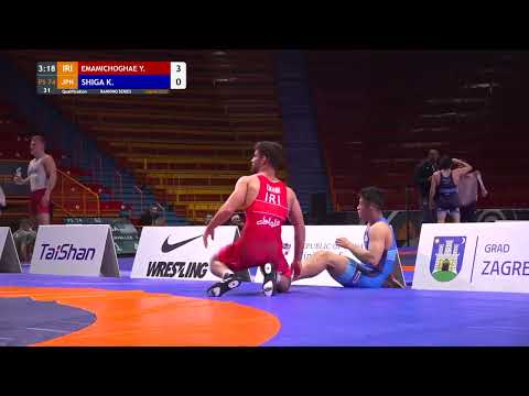 Zagreb Open 2023.FS 74KG Qual. Y. Emamichoghae(IRI) 🇮🇷- K. Shiga(JPN) 🇯🇵