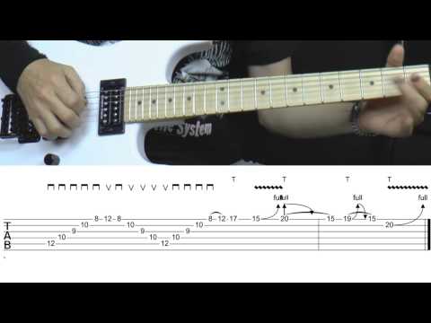 SHRED like HELL #6 guitar lick - Sweeping, tapping, bending