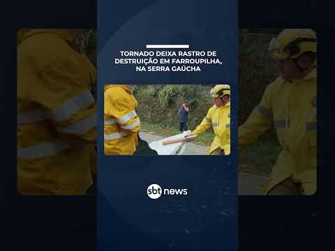 Tornado deixa estragos em Farroupilha, no Rio Grande do Sul | #SBTBrasil