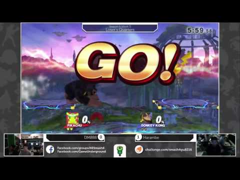S4@GU 8-2 (Loser's Quarters): Sin Glare (DK) vs DM888 (Pikachu)