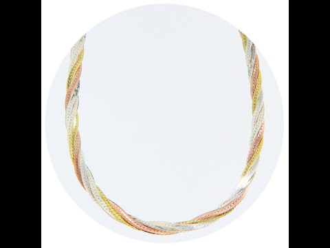 Lant Rasucit 5 mm Argint 925 Placat cu Aur si Rodiu - Rising Sun