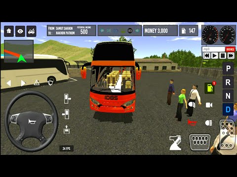 Thailand Bus Simulator || Bus Raugh Driving Gameplay || Android Mobile Gameplay