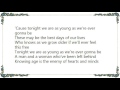 Collin Raye - Young as We're Ever Gonna Be Lyrics