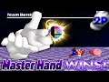 Smash Remix TWO MASTER HAND S Co Op 2P Game Parody Team Battle Gameplay