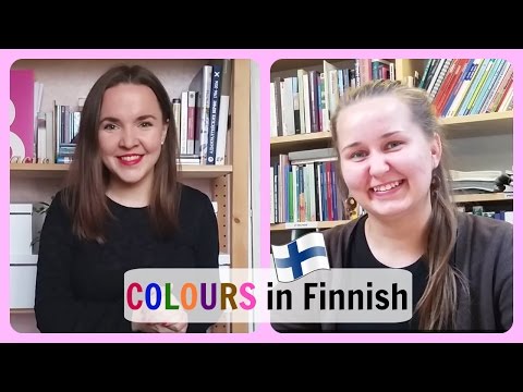 Finnish lesson 19. How to say colours in Finnish. With Anni Erlin. Урок финского.