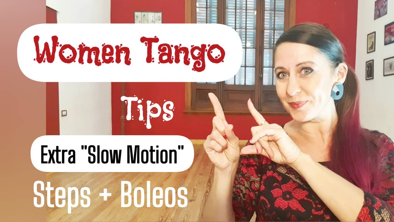 💃 SLOW MOTION  #Woman Tango technique by Analía Centurión - Practice tips 👠