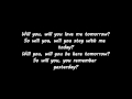 Will You by P.O.D. (With Lyrics)
