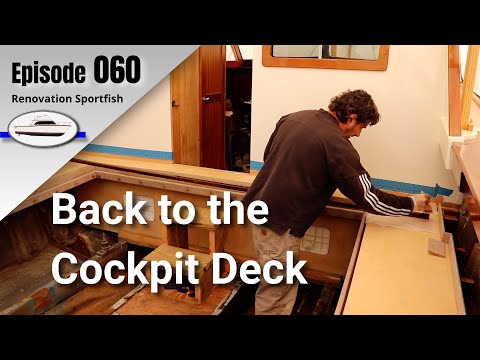 Cockpit Deck Project:  Edging (Curb) fit & Installation (Part 1) - Boat Restoration EP060