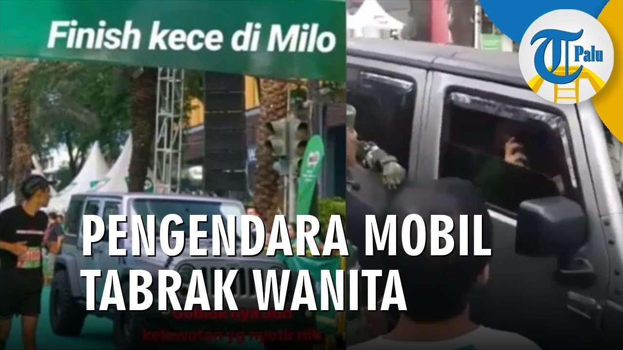 Pengendara Mobil Mewah Tabrak Wanita di Milo Run 