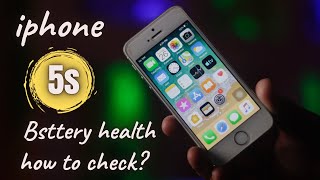 How To Check Iphone 5s Battery Health