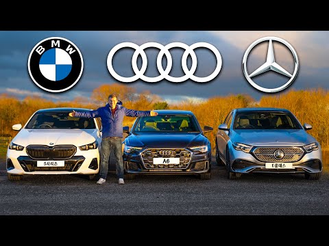 신형 BMW 5시리즈 vs E 클래스 vs A6 - 최고는 누구?!