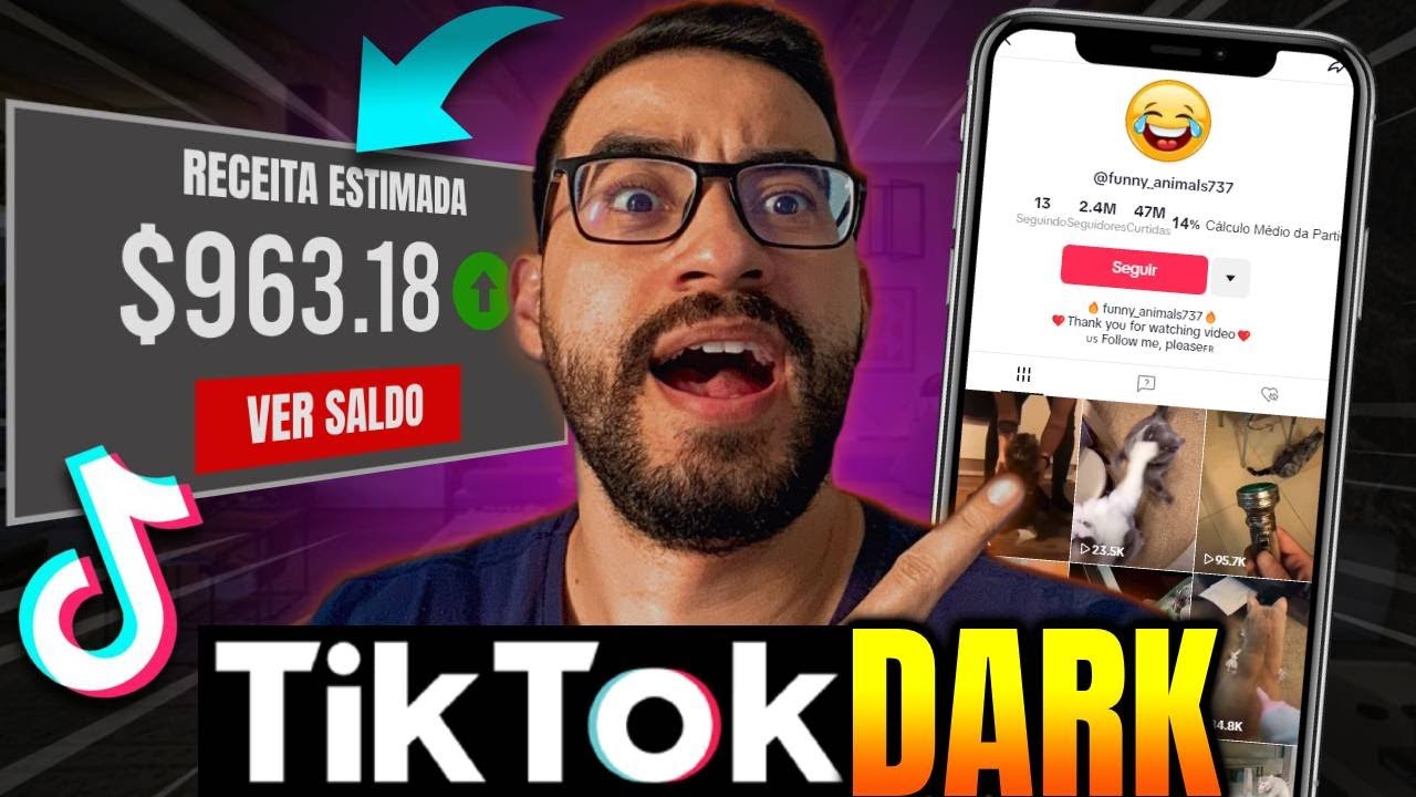 MONETIZADO TIKTOK DARK COPIANDO OS GRINGOS De Graça e Sem Aparecer