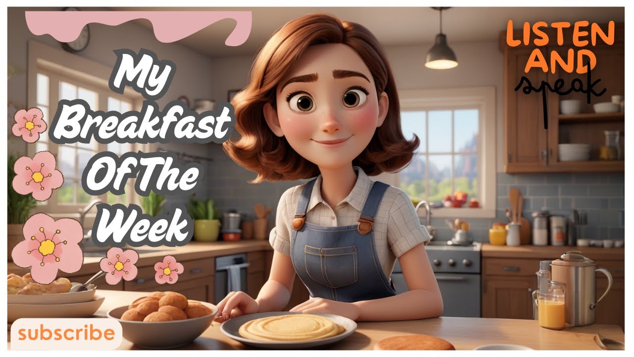 My Breakfast Of The Week | Learning English | Listening - Speaking Skills | #brunch #morningroutine