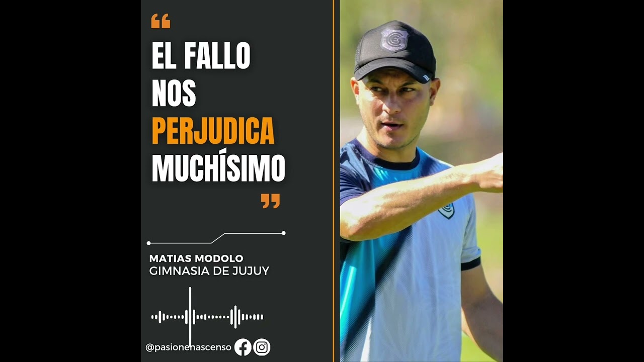 MATÍAS MODOLO - DT DE GIMNASIA DE JUJUY