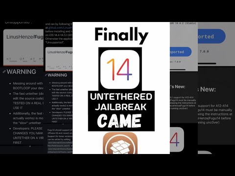 Finally ios 14 Untethered jailbreak came @0087sourabh